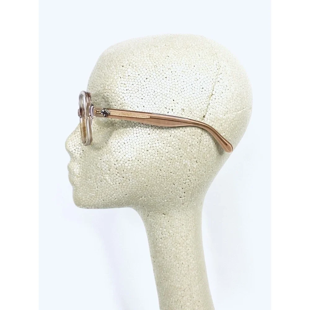 Kate Spade Pink Clear Oval Glasses Stripe Temple Ayleen OGX 56 17 135